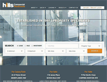 Tablet Screenshot of hillscommercial.com.au